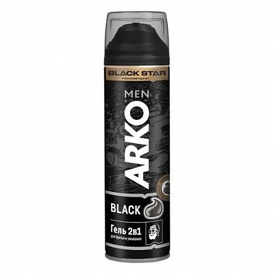Гель д/бритья ARKO BLACK 2в1 200мл.*24