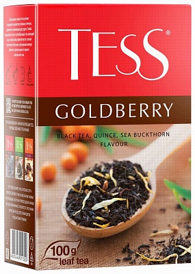 Чай Тесс Голдберри 100гр*15шт черный чай с айвой и ароматом облепихи (Орими-Трэйд)