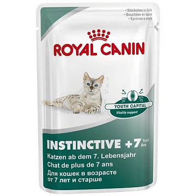 Royal Canin Инстинктив+7 85гр соус  д/кошек старше 7 лет*12шт (40830008A0)