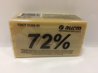 Мыло хозяйственное 72% (АИСТ) 200гр. в упак.*48