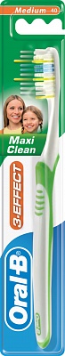 Зубная щетка Oral-B 3-EFFECT maxi clean (средняя щетина) 1шт.*96