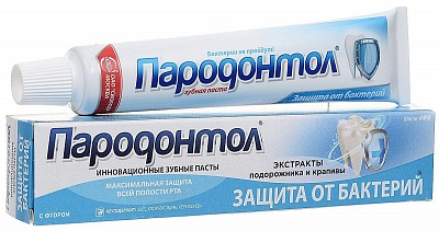 Зубная паста ПАРОДОНТОЛ Защита от бактерий "Свобода" 63гр.*32 / 1115203