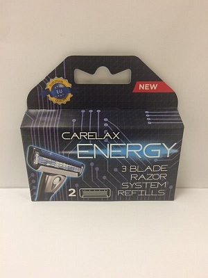 Кассеты CARELAX Energy (3лез. увлаж.полоска) 2шт.* 12 / 3072943