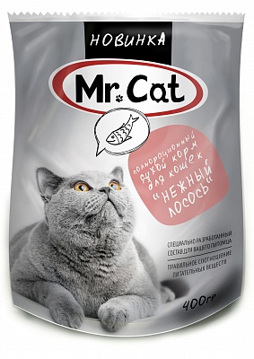 Mr.Cat 400гр Нежный лосось корм для кошек