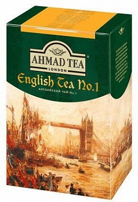 Чай Ахмад Английский № 1 100гр*12шт (черный)