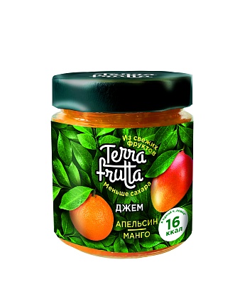 Джем Терра Фрутта апельсин-манго 200гр.*6 ст/б