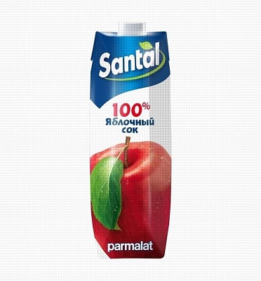 Сок SANTAL яблочный для детского питания 1л*12