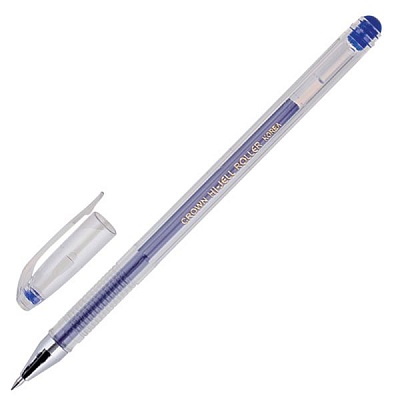 Ручка гелевая CROWN 0,5мм синий  (арт.HJR-500/с)