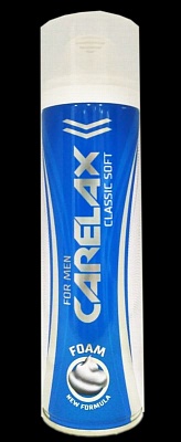 Пена д/бритья CARELAX Classik Soft (для нормальной кожи) 200мл.*12 / 3113279