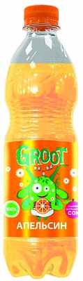 Грут Апельсин (GROOT ORANGE) напиток б/а 0,5л*12шт ПЭТ сильногазированный 