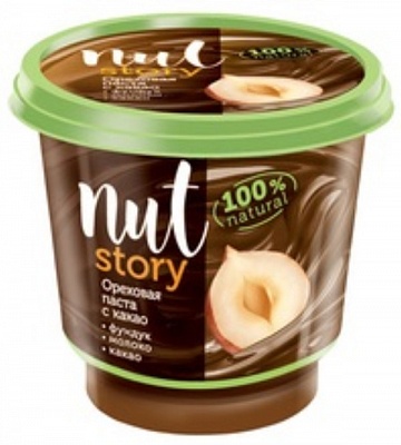 Паста ореховая Nut Story с добавлением какао 350г*12  ПО1