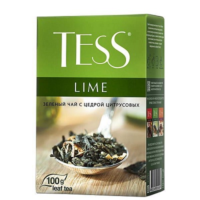 Чай Тесс Лайм 100г/15 (зеленый  с цедрой цитрусовых и ароматом лайма) Орими
