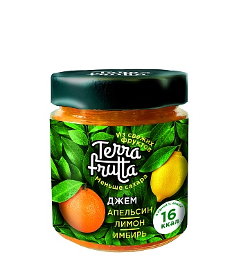 Джем Терра Фрутта апельсин-лимон-имбирь 200гр.*6 ст/б