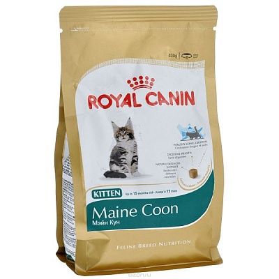 Royal Canin Мэйн кун 0,4кг*12шт для кошек породы мэйн кун (25500040R0)