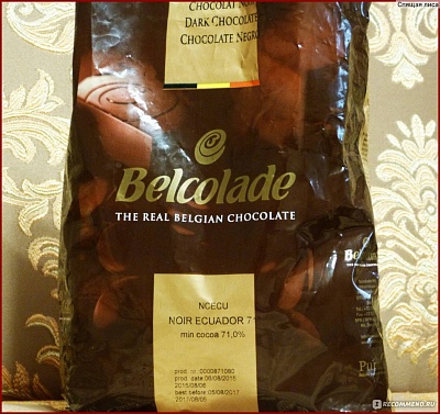Шоколад темный "NOIR COLLECTION ECUADOR 71" 8кг. коробка / цена за кг