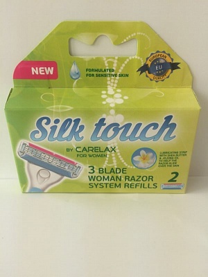 Кассеты CARELAX Silk Touch for ladies (3лезв.) 2шт.* 12 / 3072947