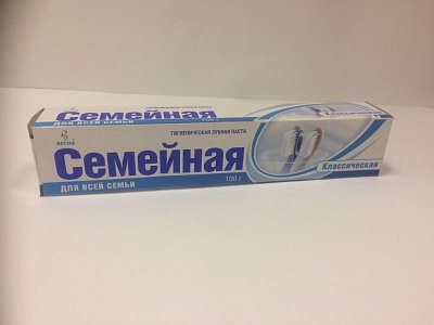 Зубная паста "СЕМЕЙНАЯ" классическая ( ВЕСНА ) 100гр.*48шт / 1803