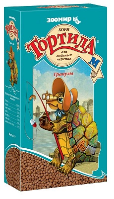 Тортила-М Гранулы 90гр корм для водяных черепах/904