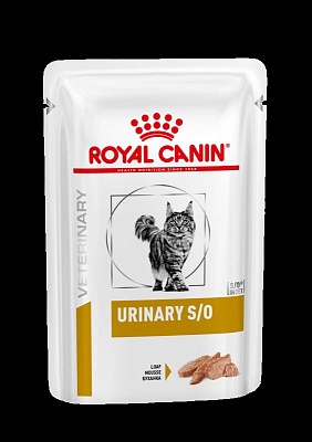 Royal Canin Уринари С/О фелин 0,085кг*12шт паштет  диета при лечении МКБ у кошек (12540008A0)