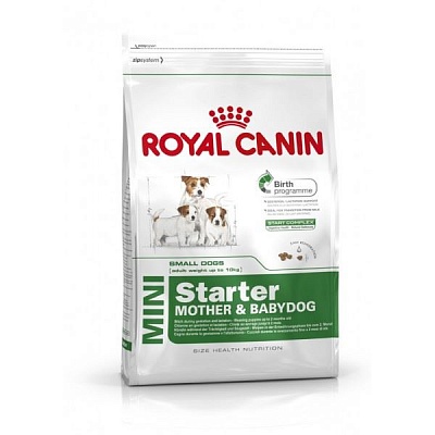 Royal Canin Мини Стартер мазэ энд бэбидог 1,0кг для щенков до 2-мес.и сук в период лактации (29900100R1)